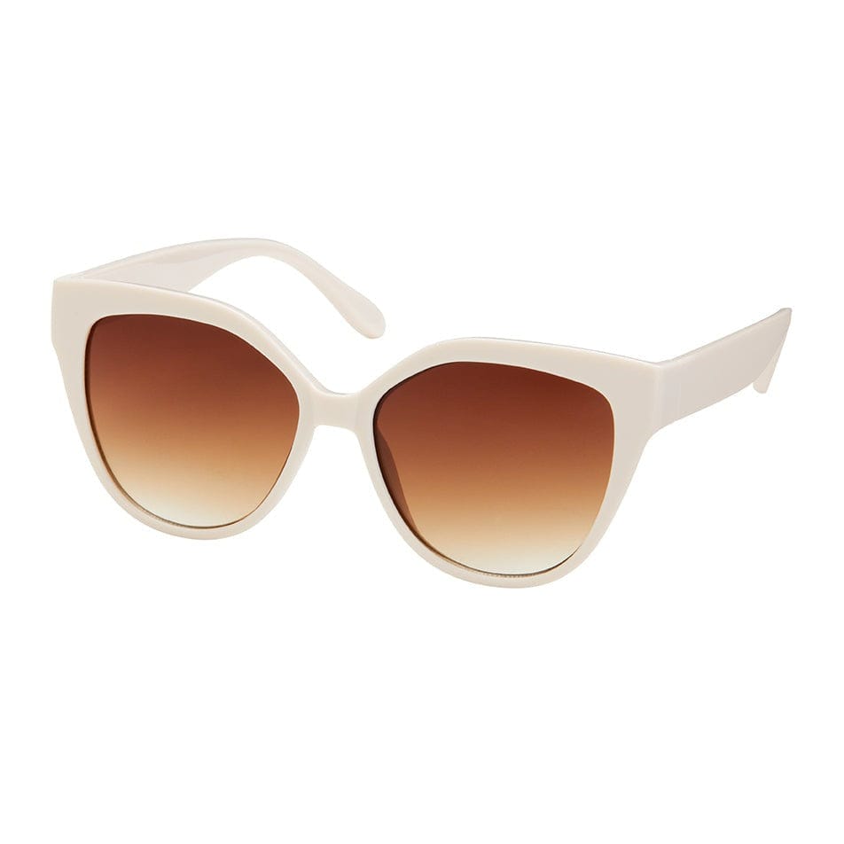 Blue Gem Sunglasses Sunglasses Cream Rose - Angled Cat Eye Sunglasses | Blue Gem