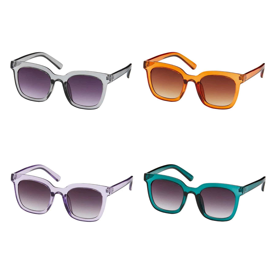 Blue Gem Sunglasses Sunglasses Rose - Square Crystal Colors Sunglasses | Blue Gem