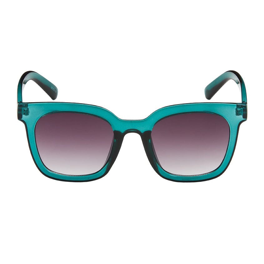 Blue Gem Sunglasses Sunglasses Teal Rose - Square Crystal Colors Sunglasses | Blue Gem