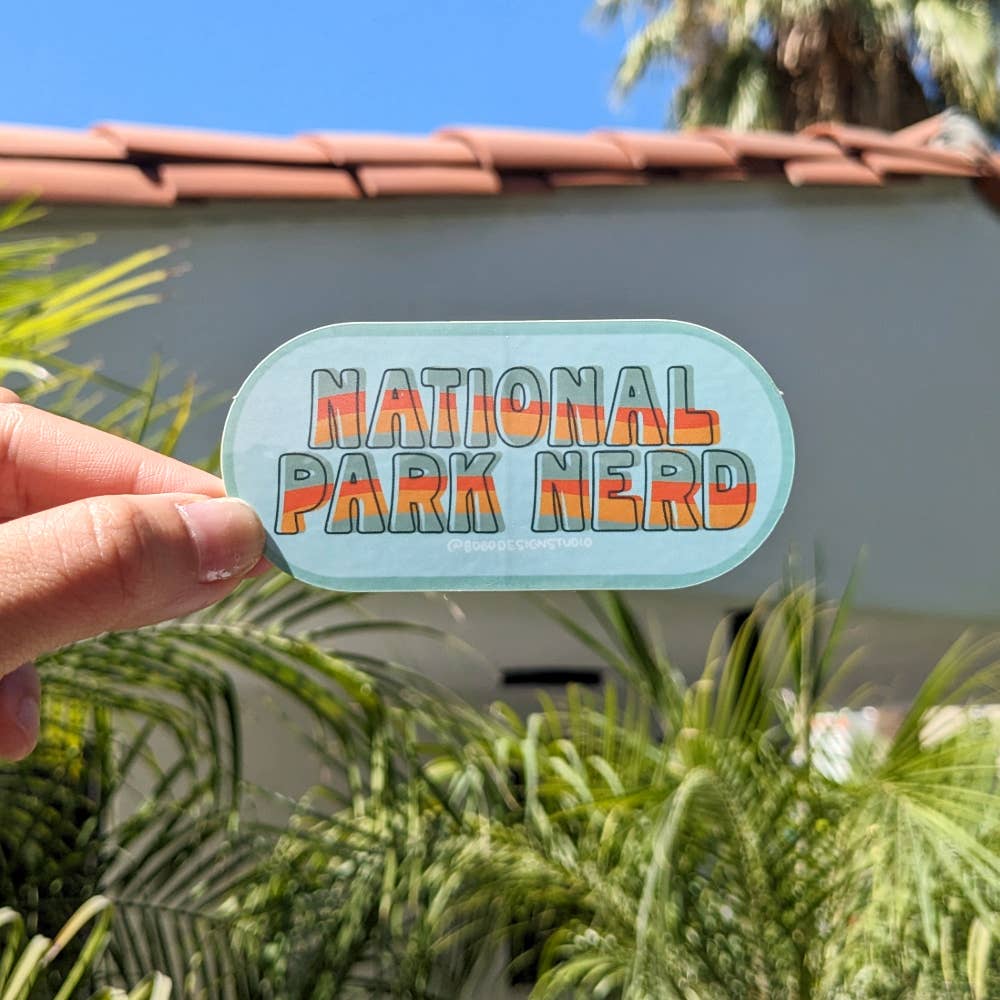 Bobo Design Studio Cards National Park Nerd Vinyl Sticker