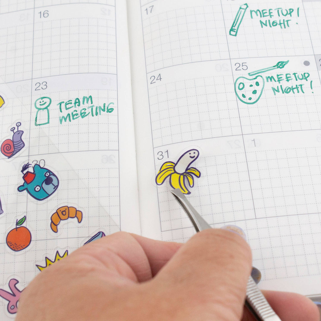 Bobo Design Studio Cards Stuff 01 - Clear Planner Sticker Sheet