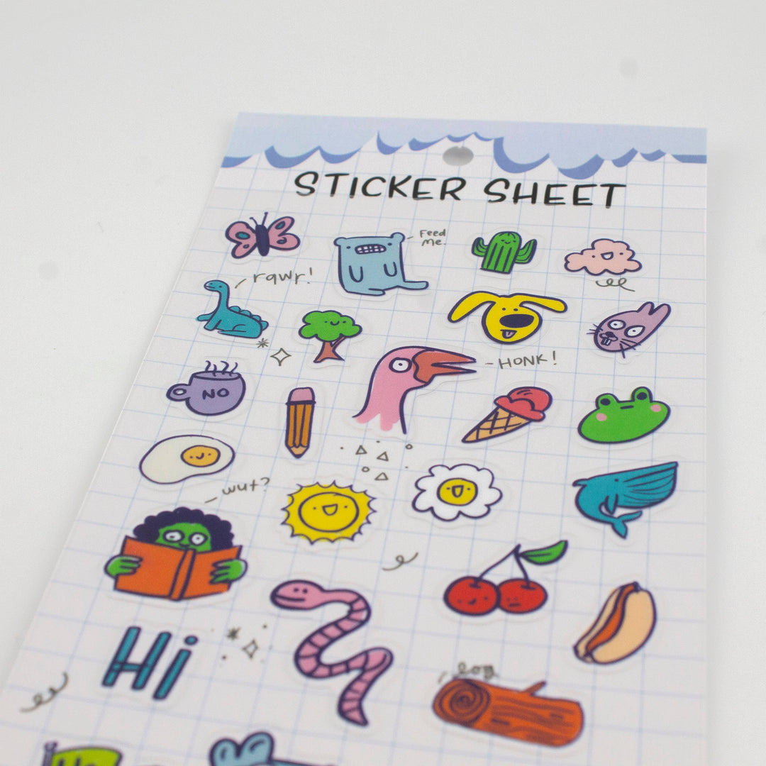 Bobo Design Studio Cards Stuff 02 - Clear Planner Sticker Sheet