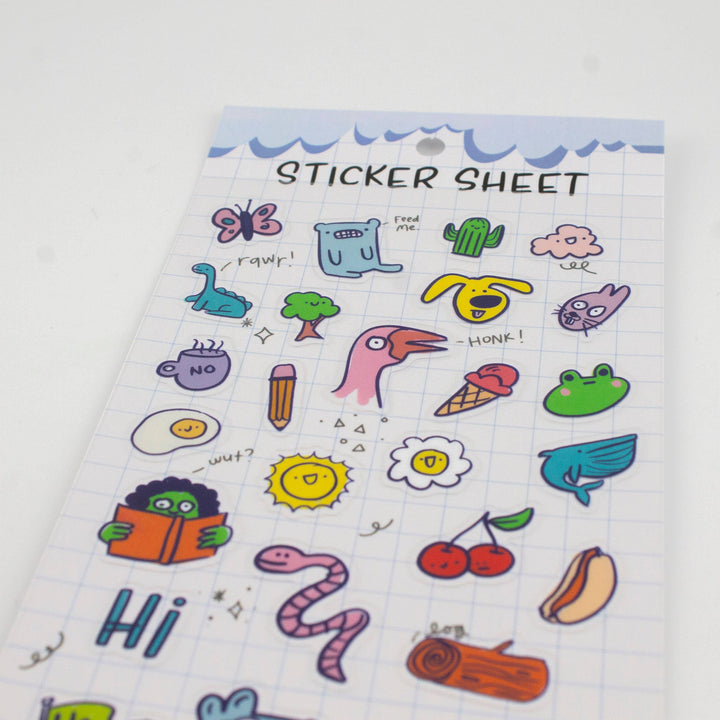Bobo Design Studio Cards Stuff 02 - Clear Planner Sticker Sheet