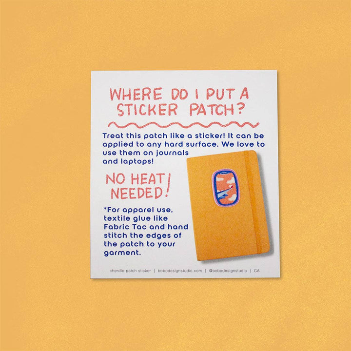 Bobo Design Studio Gifts This Journal Will Fix Everything - Chenille Woven Sticker Patch