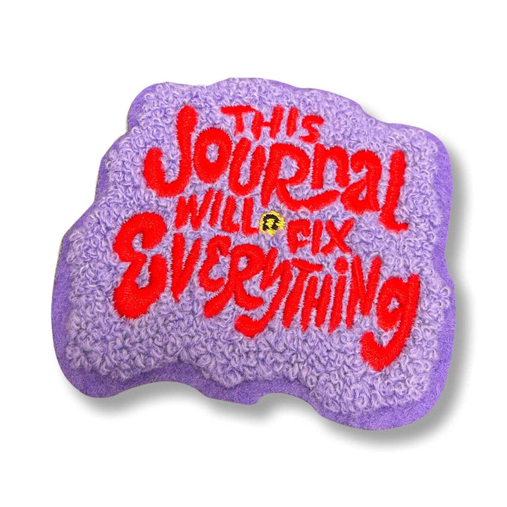 Bobo Design Studio Gifts This Journal Will Fix Everything - Chenille Woven Sticker Patch