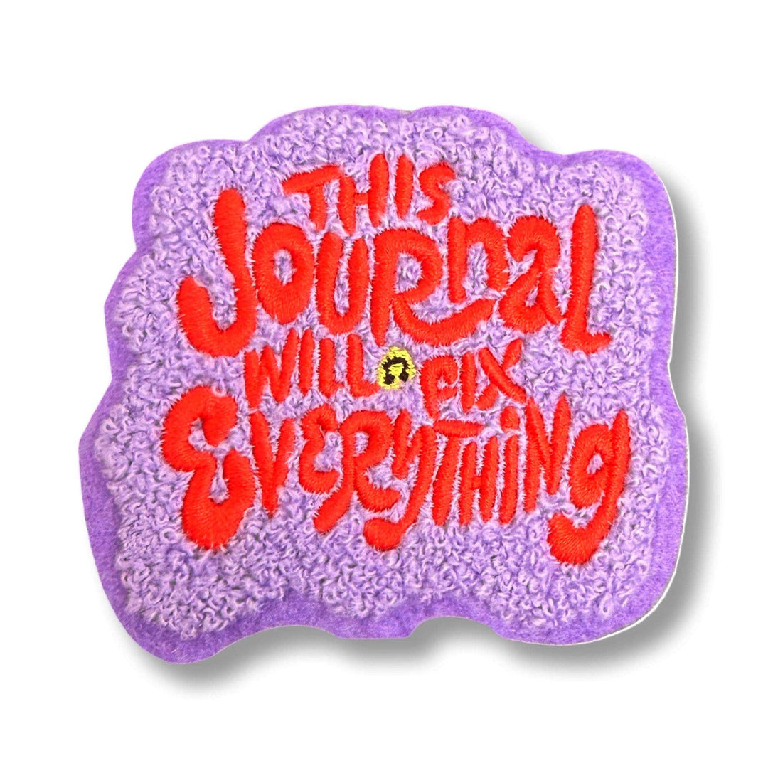 Bobo Design Studio Gifts This Journal Will Fix Everything - Chenille Woven Sticker Patch