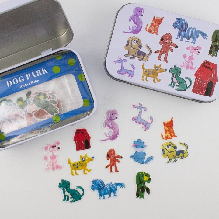 Bobo Design Studio paper Dog Park Washi Flake and Stationery Trinket Tin