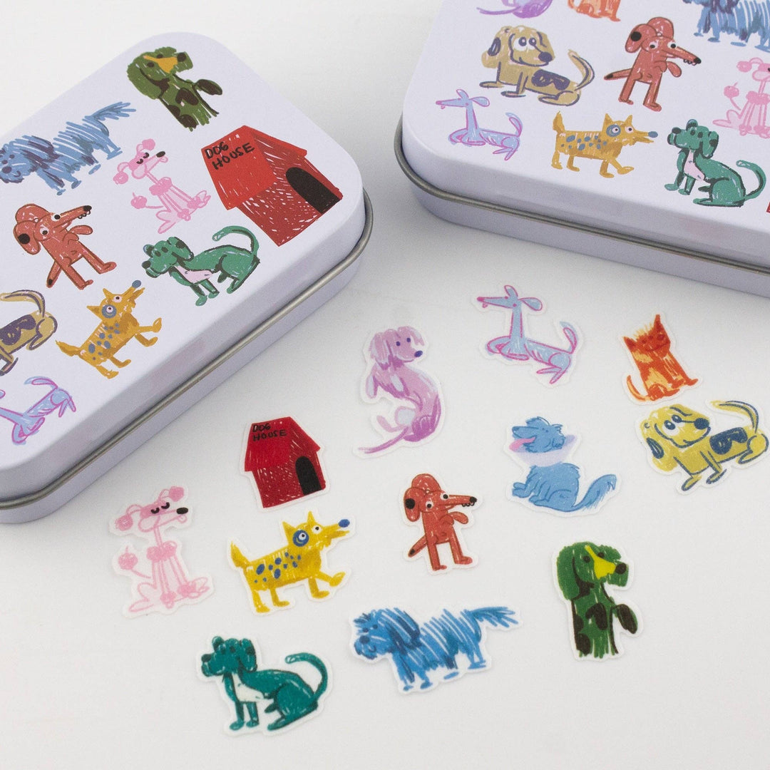 Bobo Design Studio paper Dog Park Washi Flake and Stationery Trinket Tin