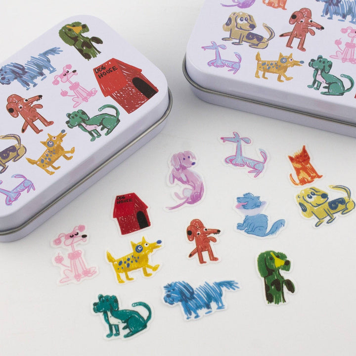 Bobo Design Studio paper Dog Park Washi Flake and Stationery Trinket Tin