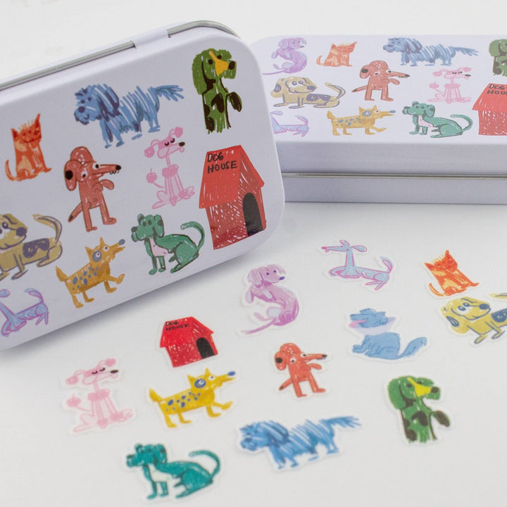 Bobo Design Studio paper Dog Park Washi Flake and Stationery Trinket Tin