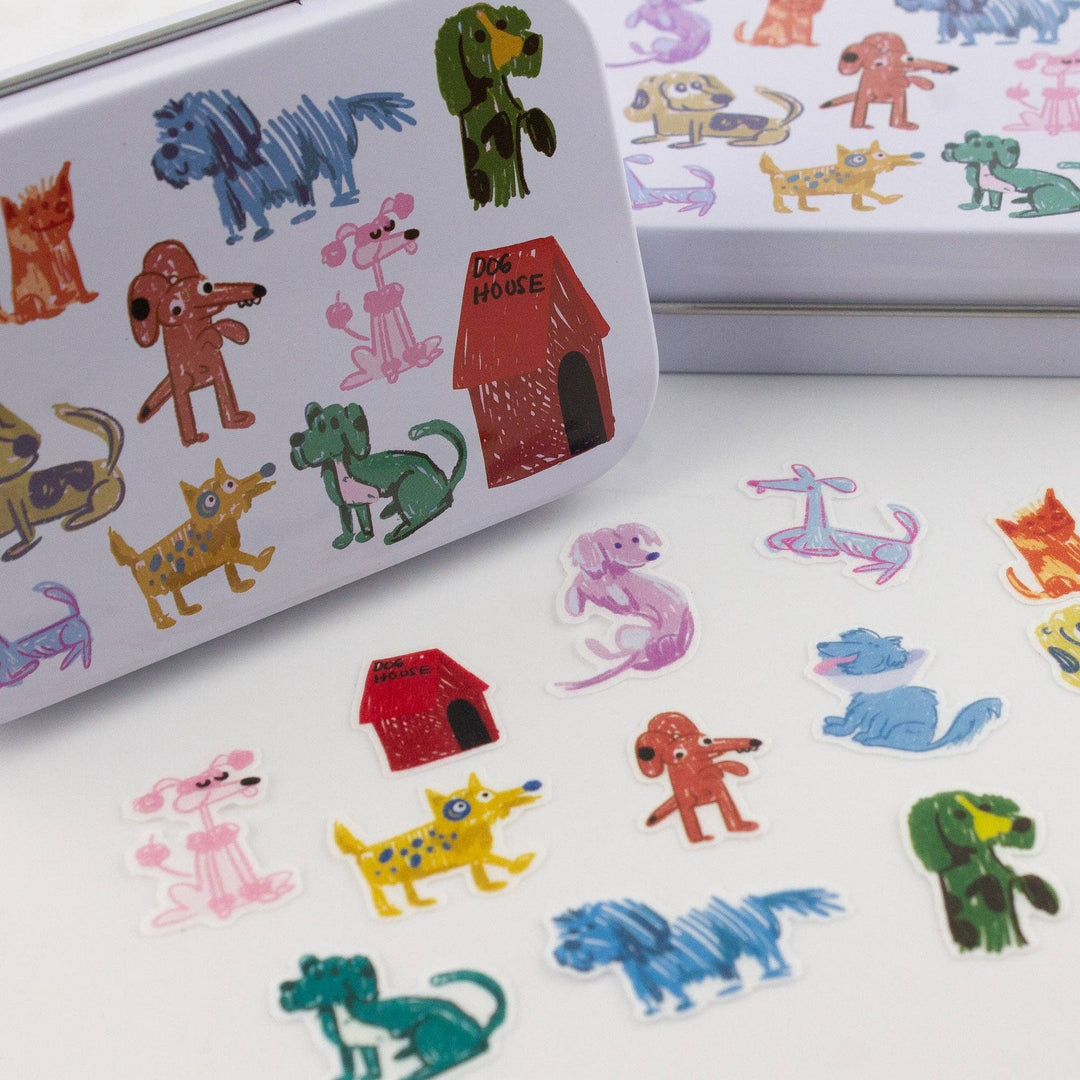 Bobo Design Studio paper Dog Park Washi Flake and Stationery Trinket Tin