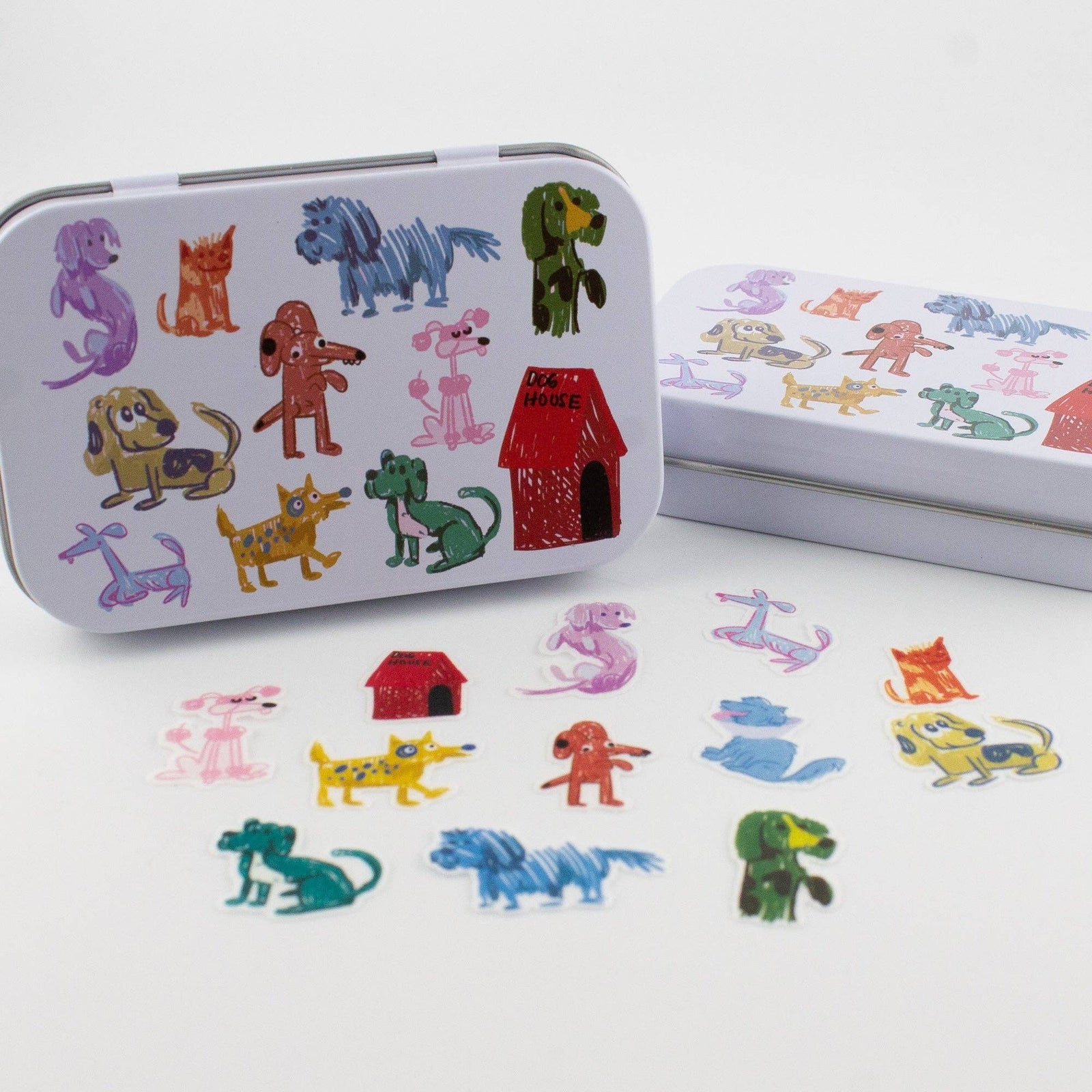 Bobo Design Studio paper Dog Park Washi Flake and Stationery Trinket Tin