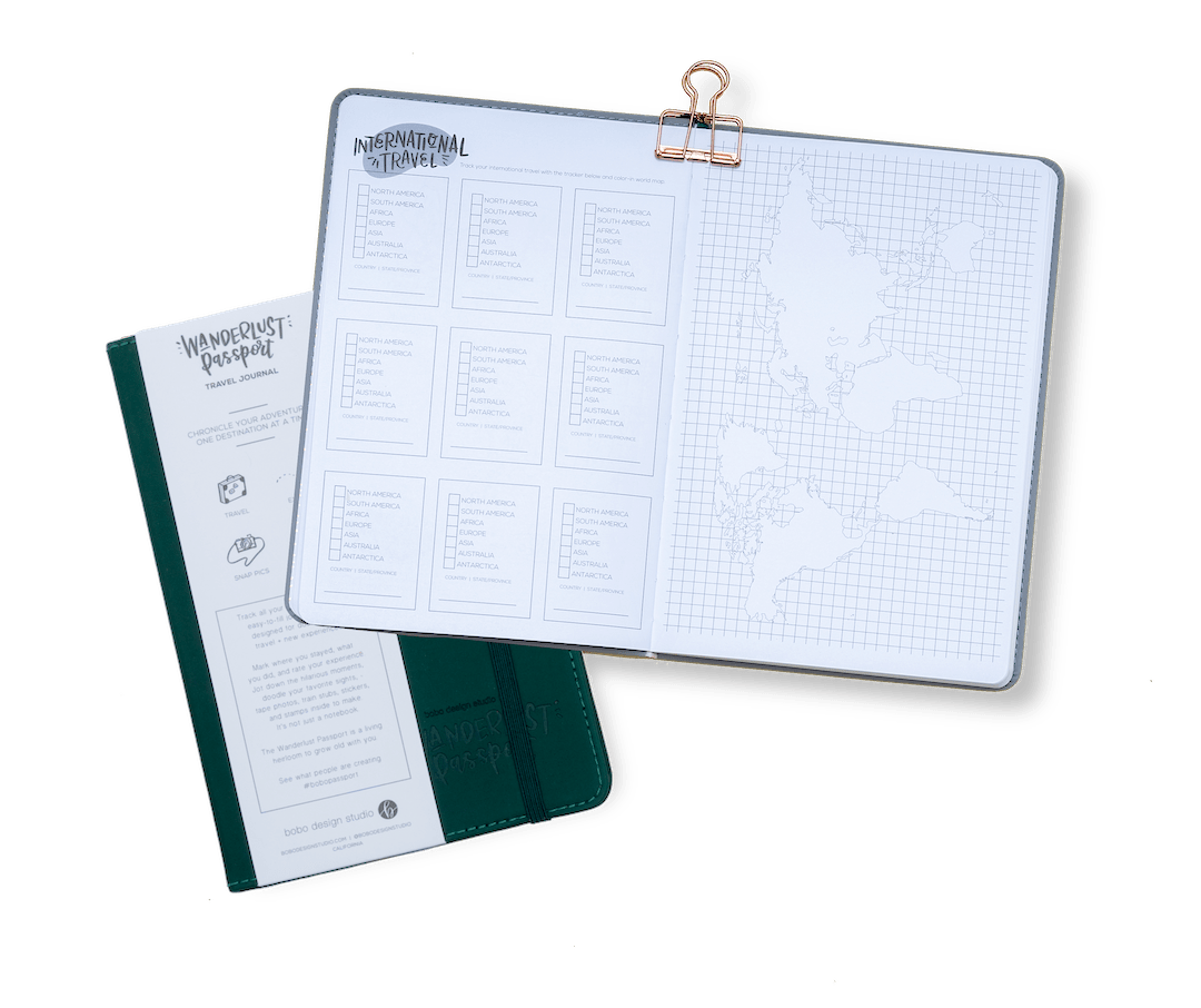 Bobo Design Studio paper Goldenrod Yellow Wanderlust Passport - Travel Journal