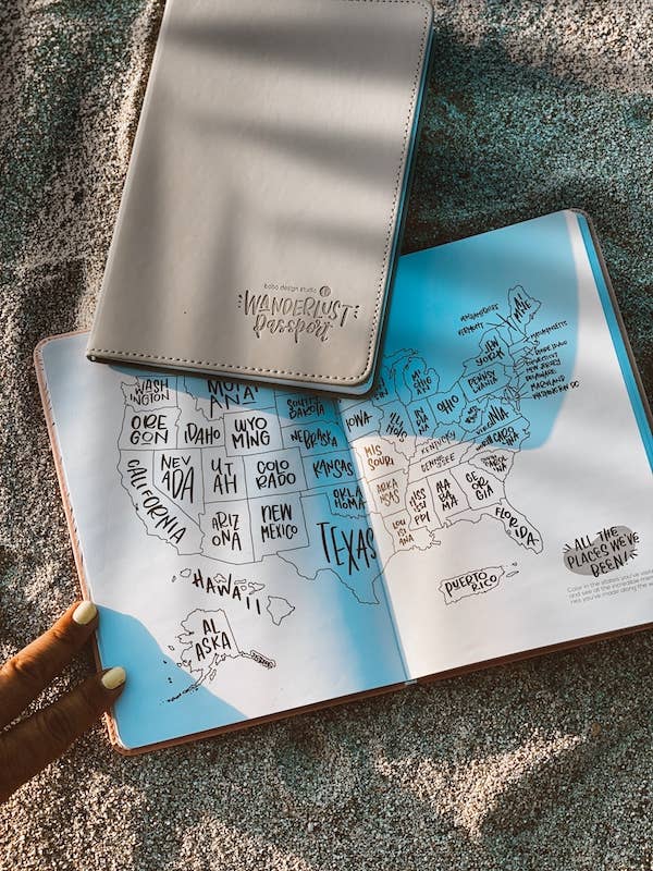 Bobo Design Studio paper Goldenrod Yellow Wanderlust Passport - Travel Journal