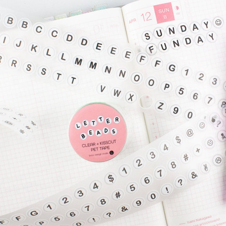 Bobo Design Studio paper Letter Beads PET Tape - 50mm