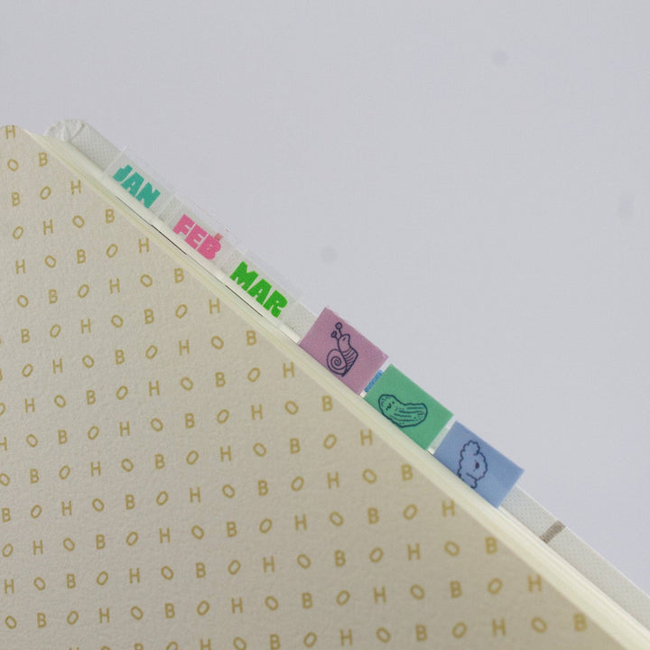 Bobo Design Studio paper Planner Index Sticker Tabs - Months