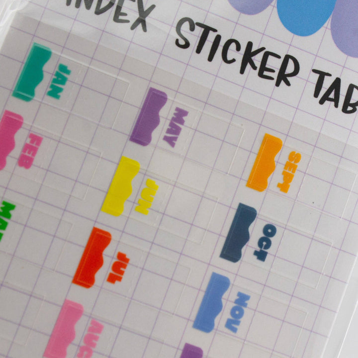 Bobo Design Studio paper Planner Index Sticker Tabs - Months