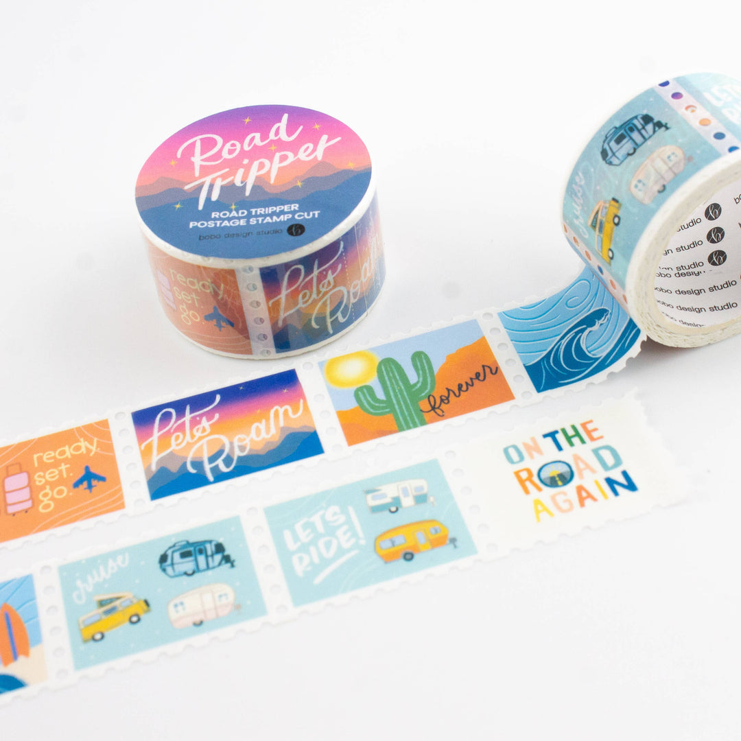 Bobo Design Studio paper Road Tripper - Postage Stamp Washi Tape