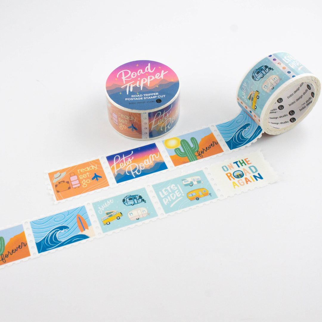 Bobo Design Studio paper Road Tripper - Postage Stamp Washi Tape
