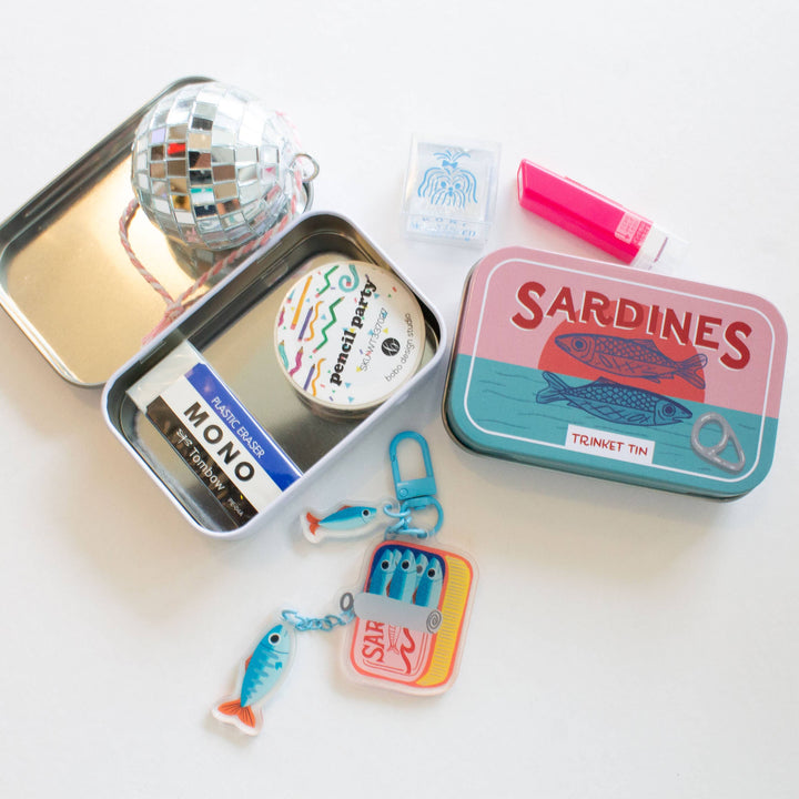 Bobo Design Studio paper Sardine Tin - Stationery Trinket Tin
