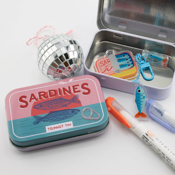 Bobo Design Studio paper Sardine Tin - Stationery Trinket Tin