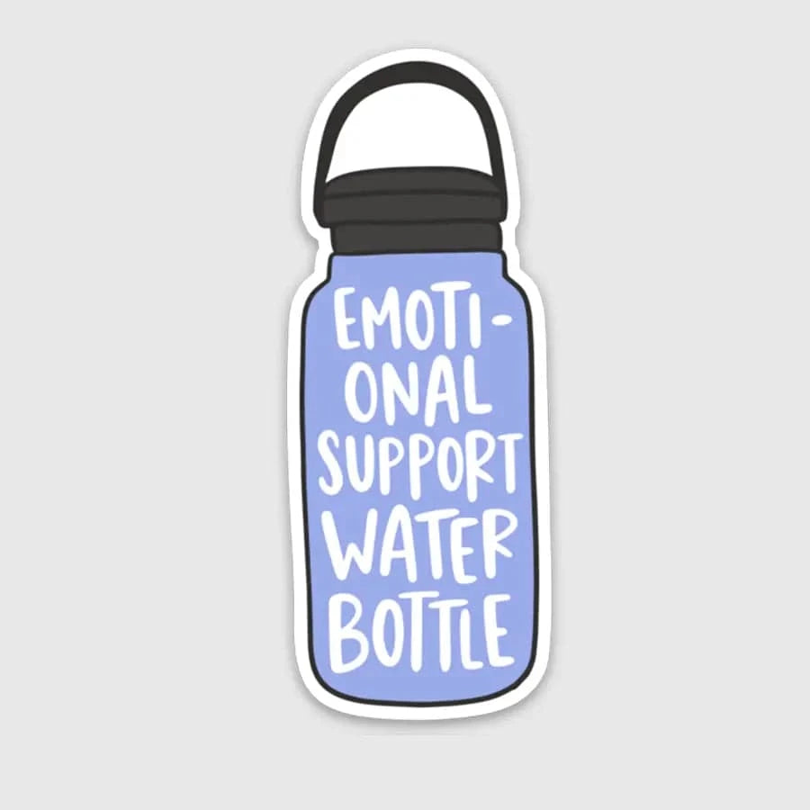 Brittany Paige Cards Emotional Support Water Bottle Sticker