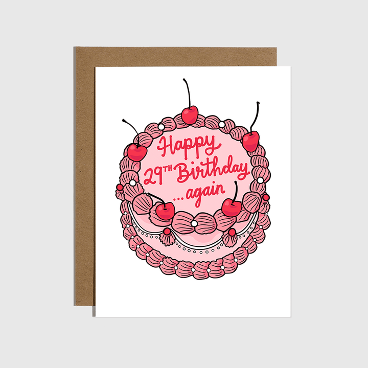 Brittany Paige Cards Happy 29th Birthday Again Card