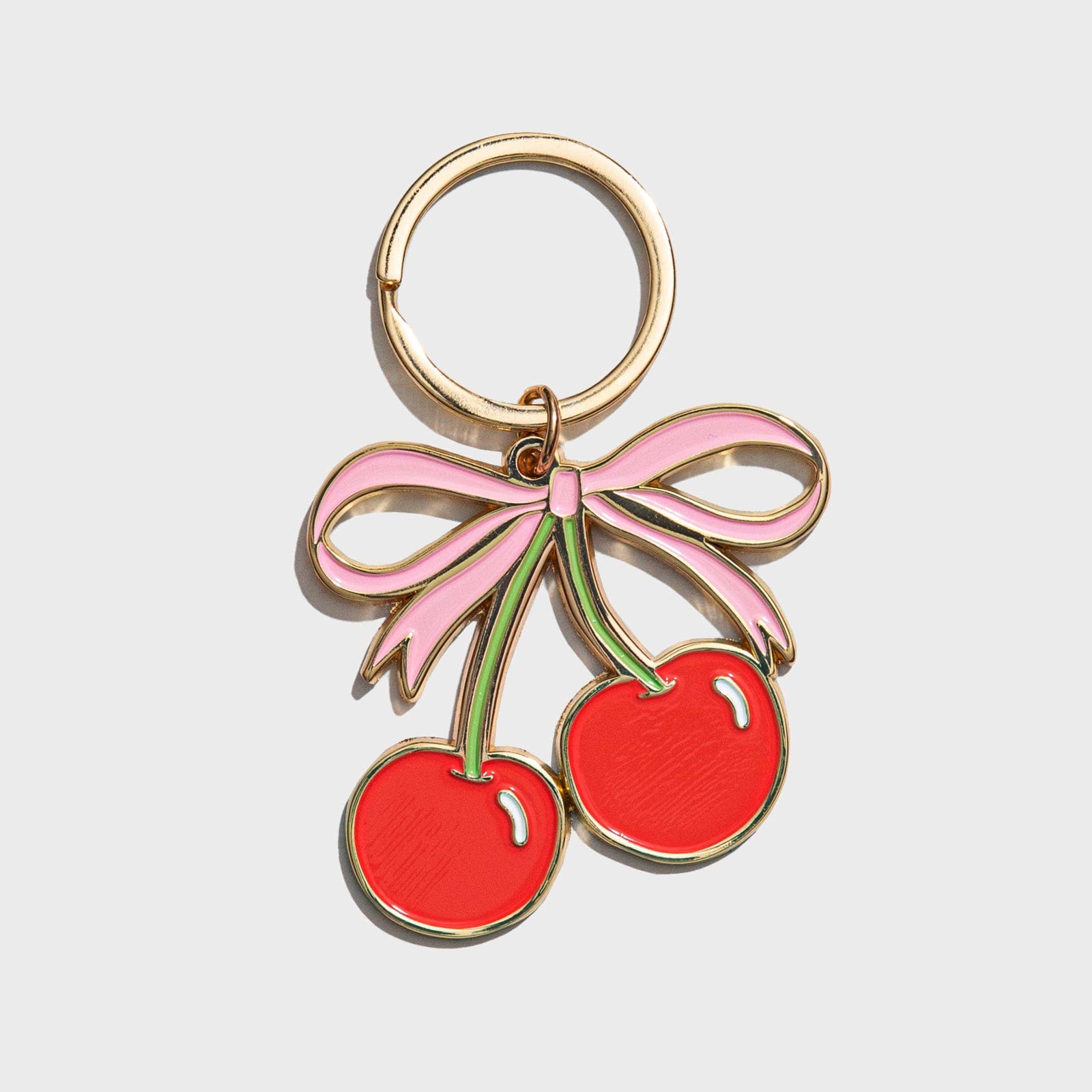 Brittany Paige Gifts Cherries Enamel Keychain Bag Charm