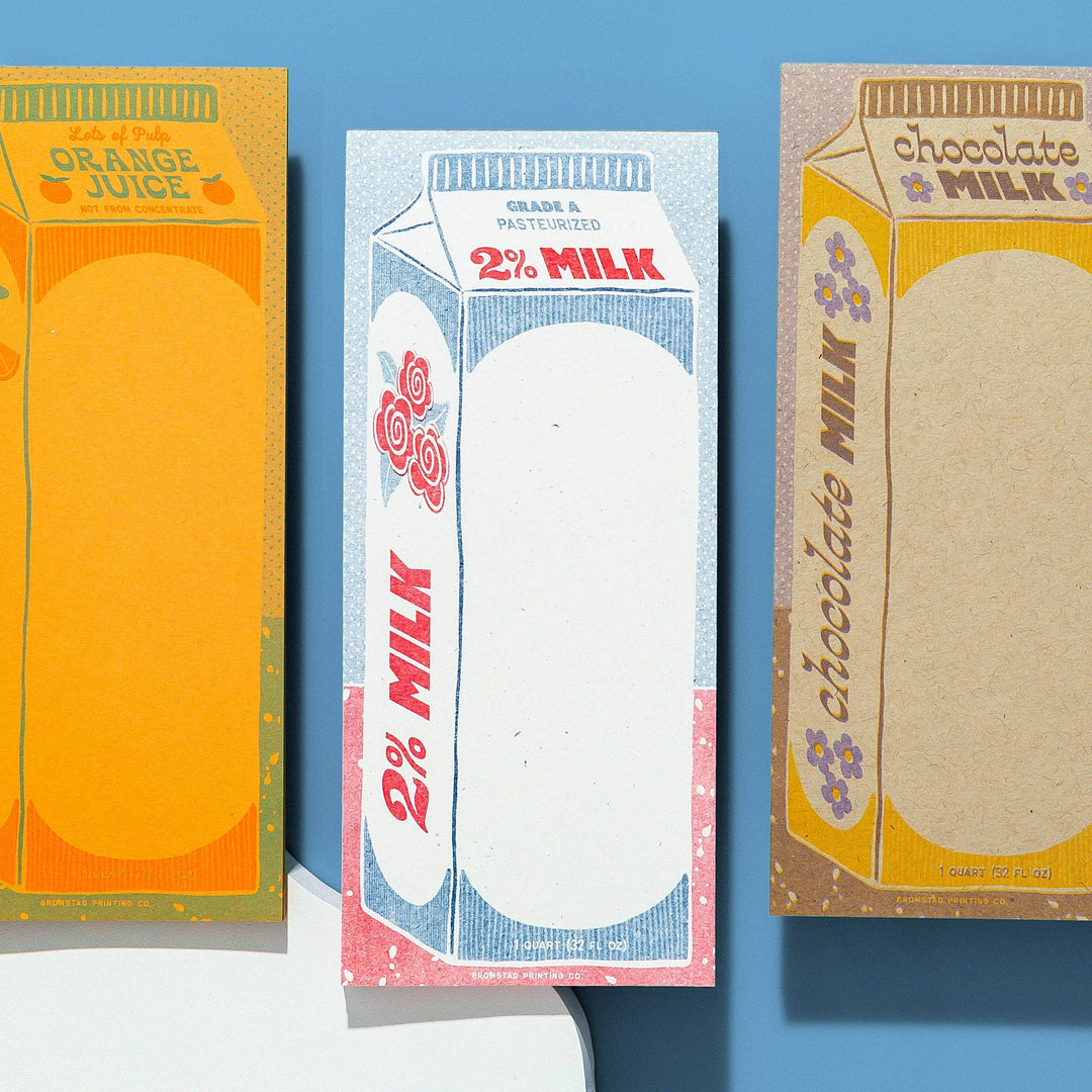 Bromstad Printing Co. 2% Milk - Risograph Notepad