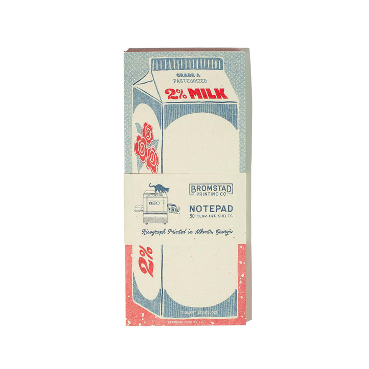 Bromstad Printing Co. 2% Milk - Risograph Notepad