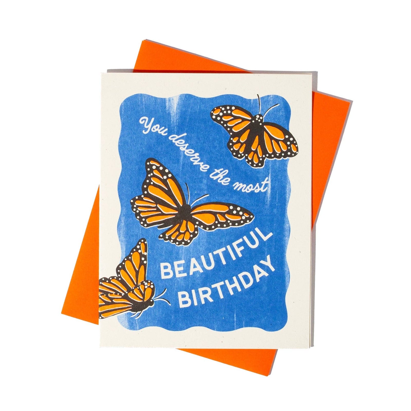 Bromstad Printing Co. Beautiful Birthday Butterflies - Risograph Card