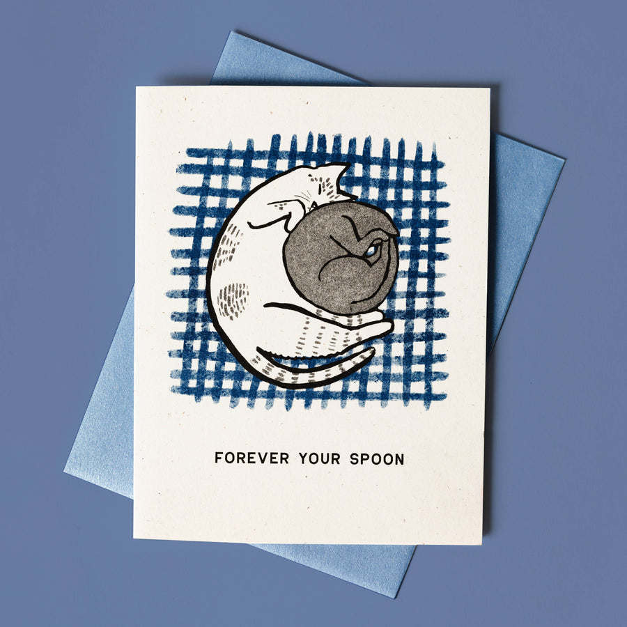 Bromstad Printing Co. Card Forever Your Spoon - Risograph Card