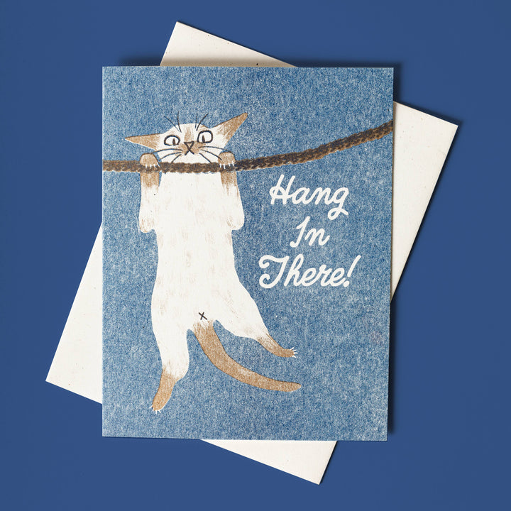 Bromstad Printing Co. Card Hang In There! - Risograph Card