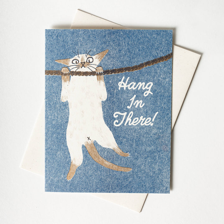 Bromstad Printing Co. Card Hang In There! - Risograph Card