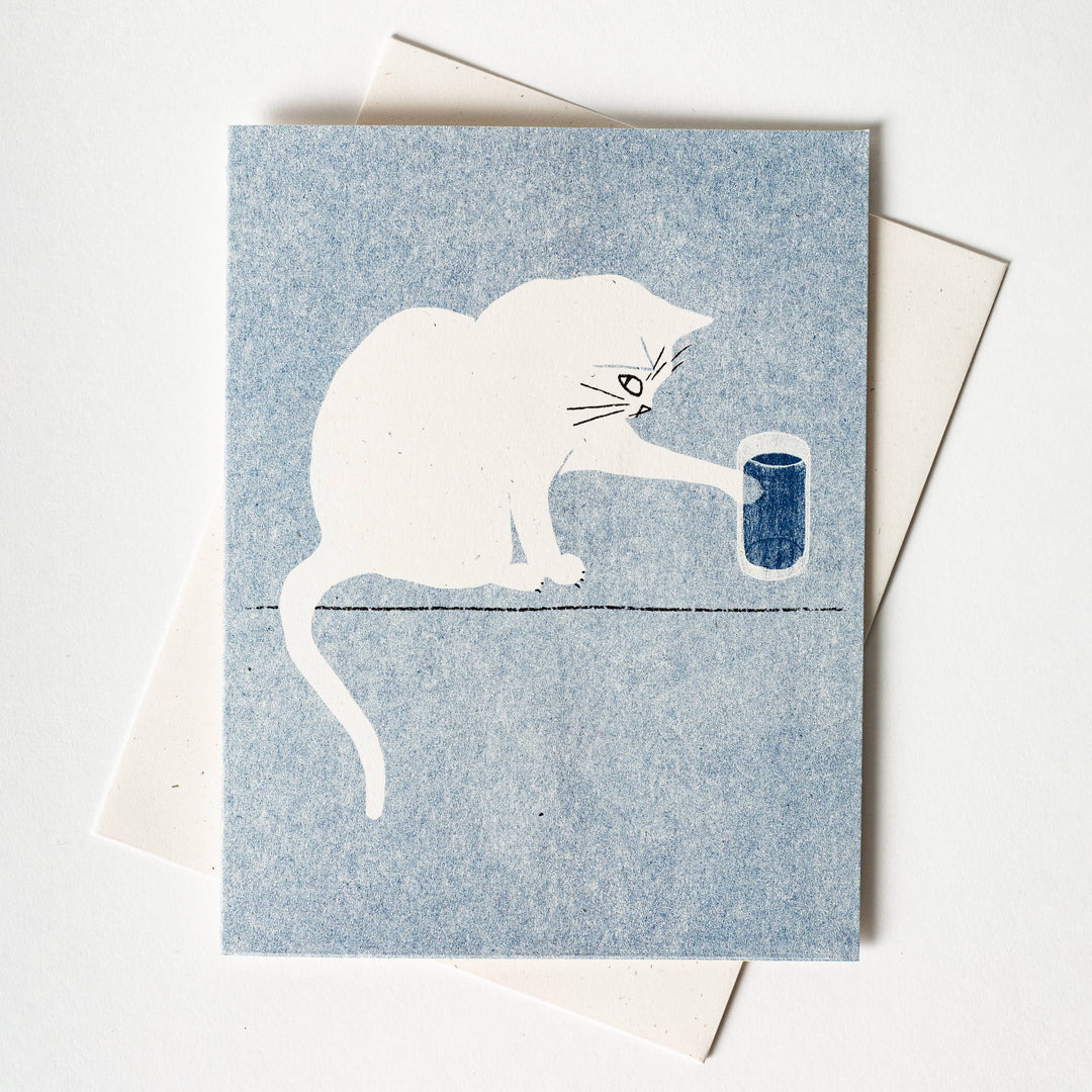 Bromstad Printing Co. Card Water Glass - Risograph Card