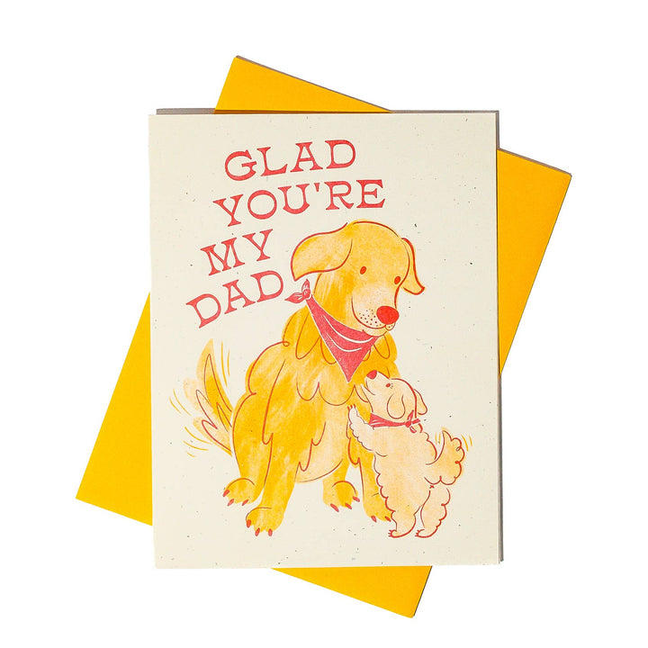 Bromstad Printing Co. Cards Glad You're My Dad - Risograph Greeting Card