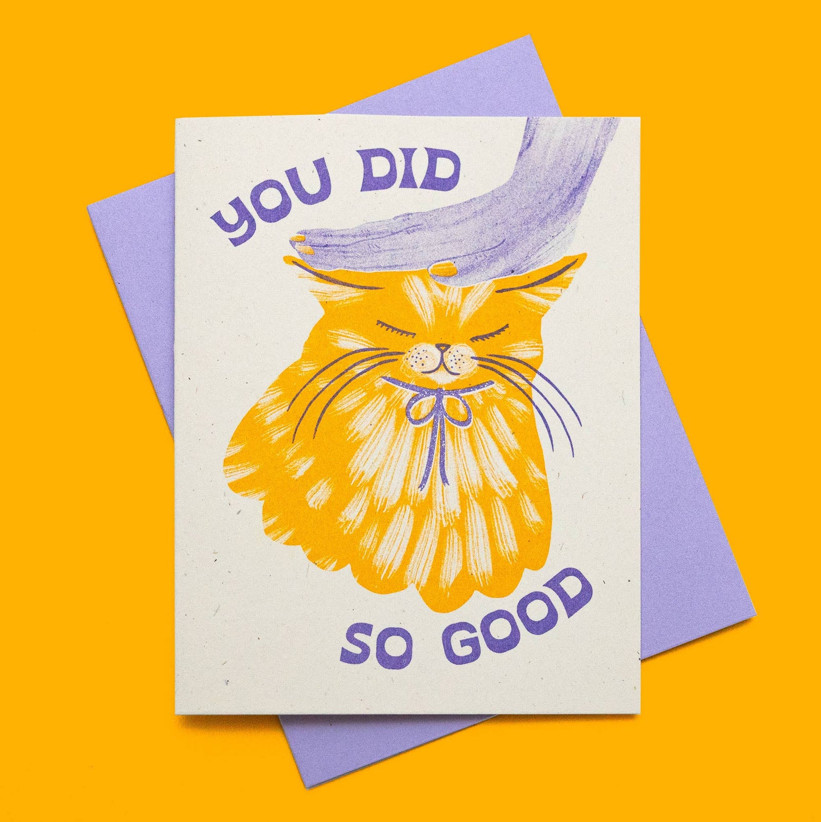 Bromstad Printing Co. Cards You Did So Good Cat - Risograph Card