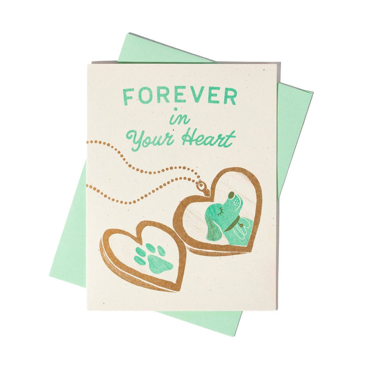 Bromstad Printing Co. Forever In Your Heart Dog - Risograph Card
