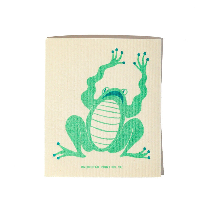 Bromstad Printing Co. Frog - Swedish Dishcloth