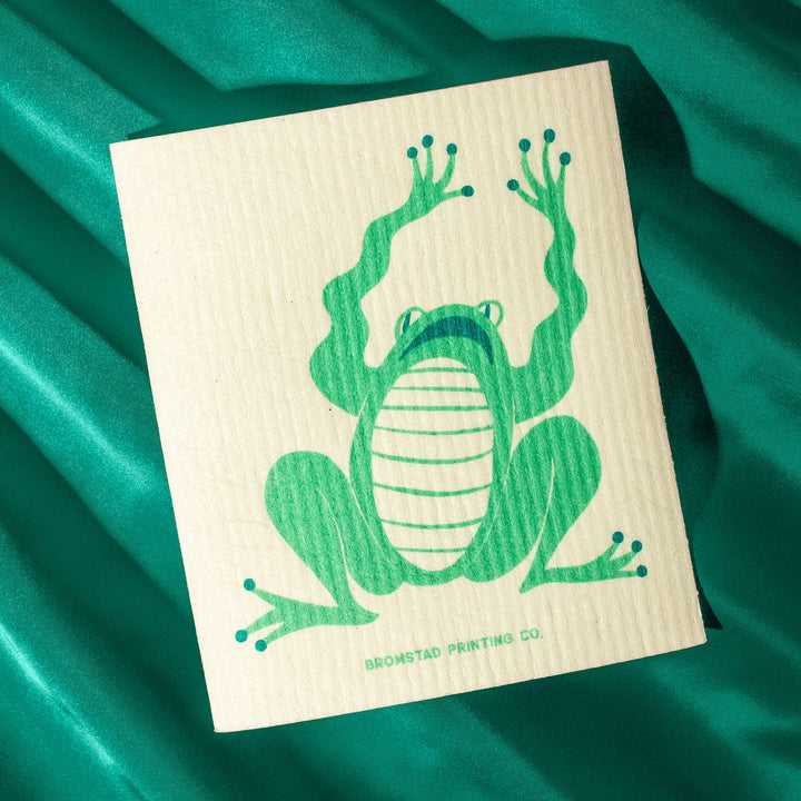 Bromstad Printing Co. Frog - Swedish Dishcloth
