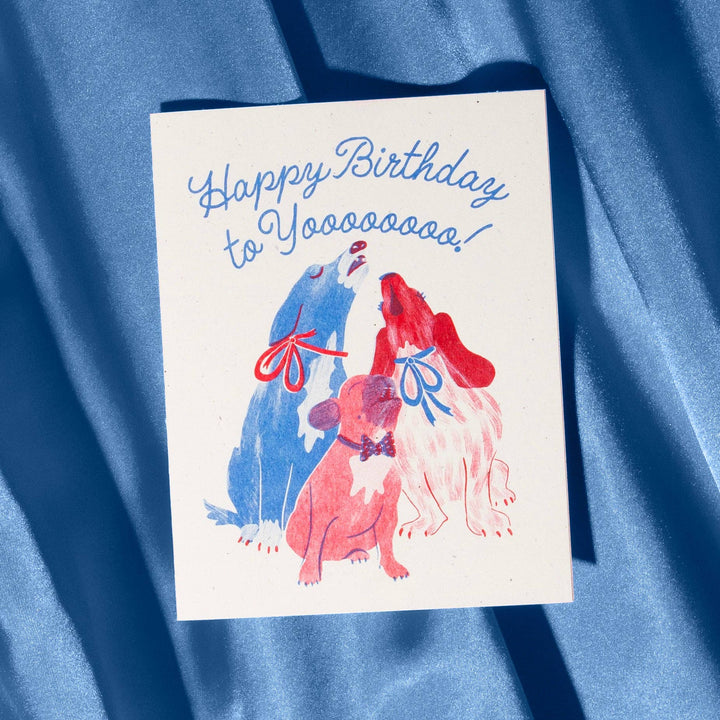 Bromstad Printing Co. Happy Birthday to Yooooooo! - Risograph Card