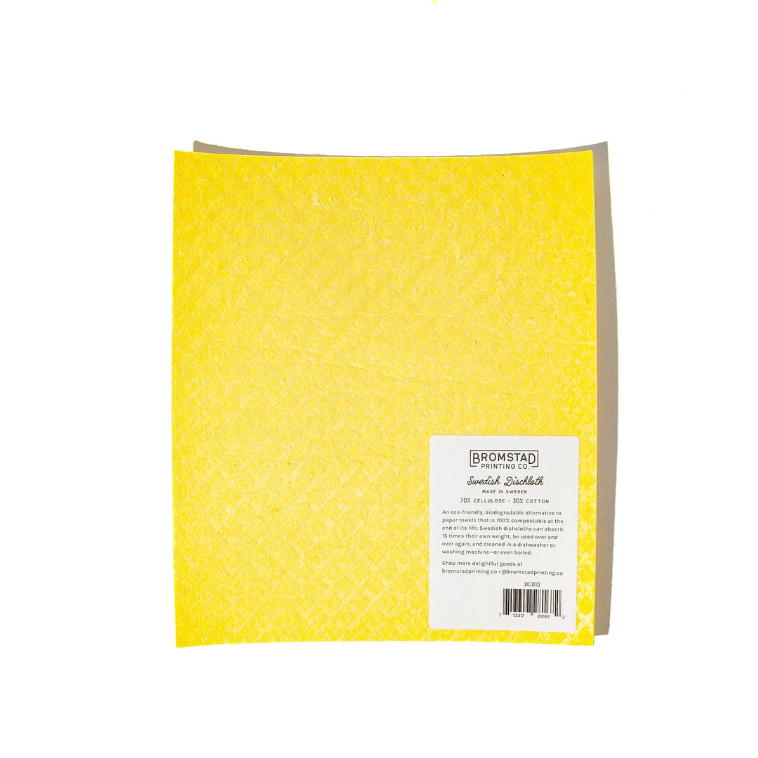 Bromstad Printing Co. Home Ribbon Cat - Swedish Dishcloth