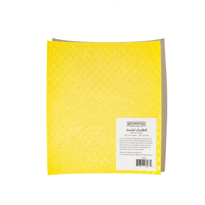 Bromstad Printing Co. Home Ribbon Cat - Swedish Dishcloth