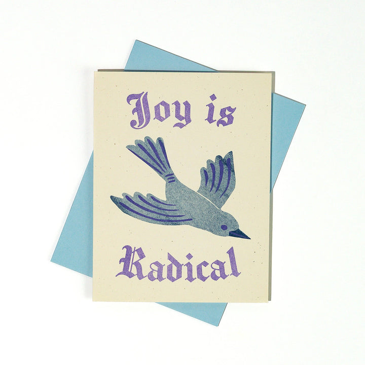 Bromstad Printing Co. Joy is Radical - Risograph Greeting Card