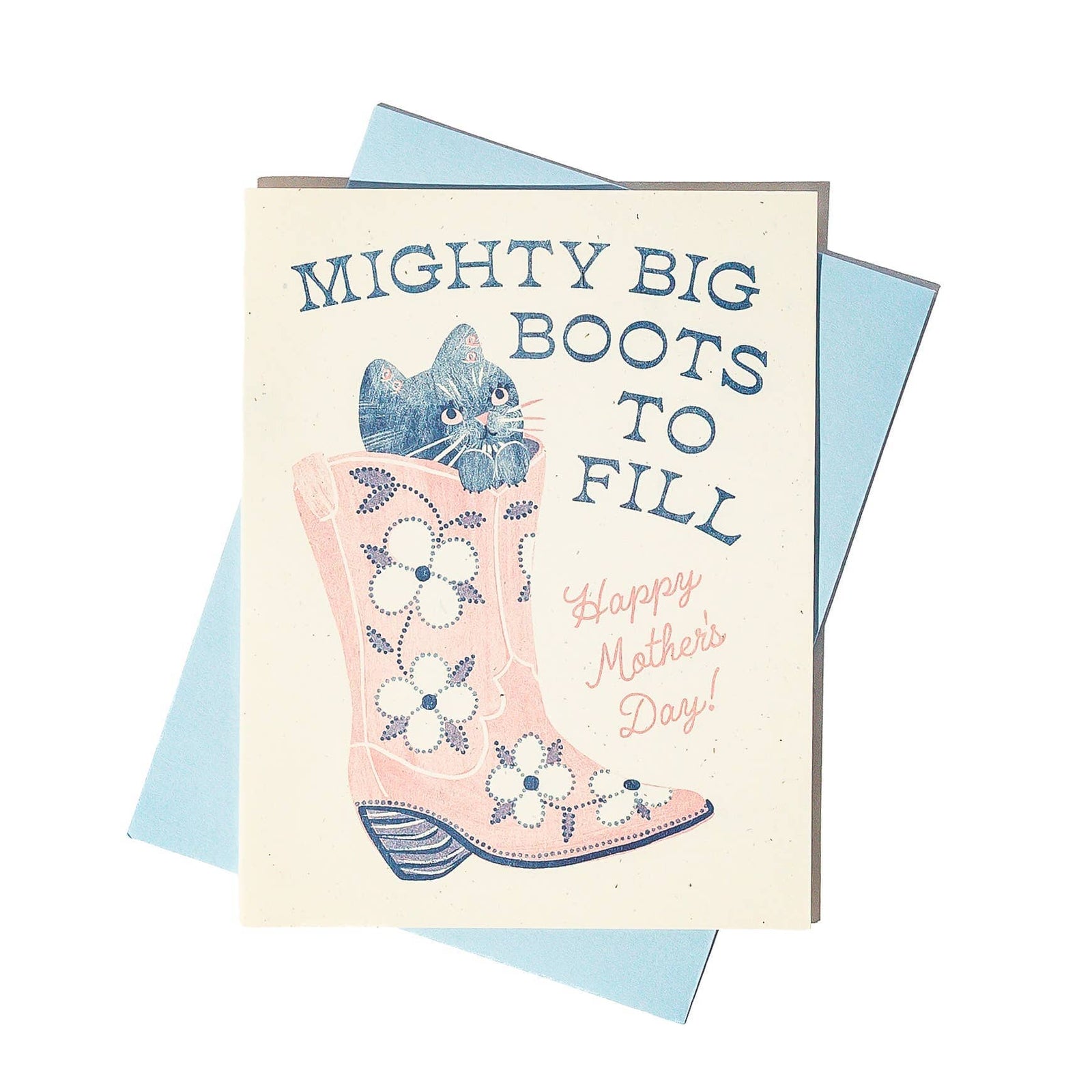 Bromstad Printing Co. Mighty Big Boots - Risograph Mother's Day Card