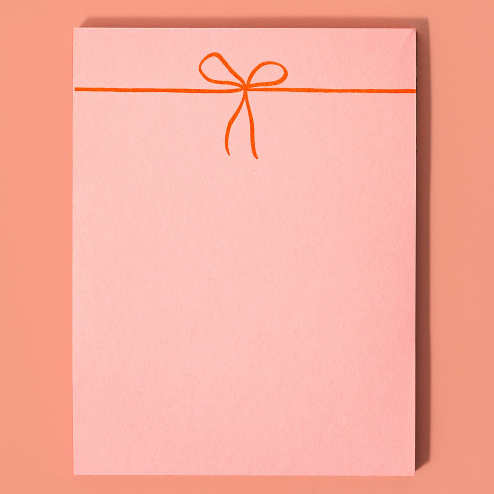 Bromstad Printing Co. Notepad Bow - Risograph A2 Notepad