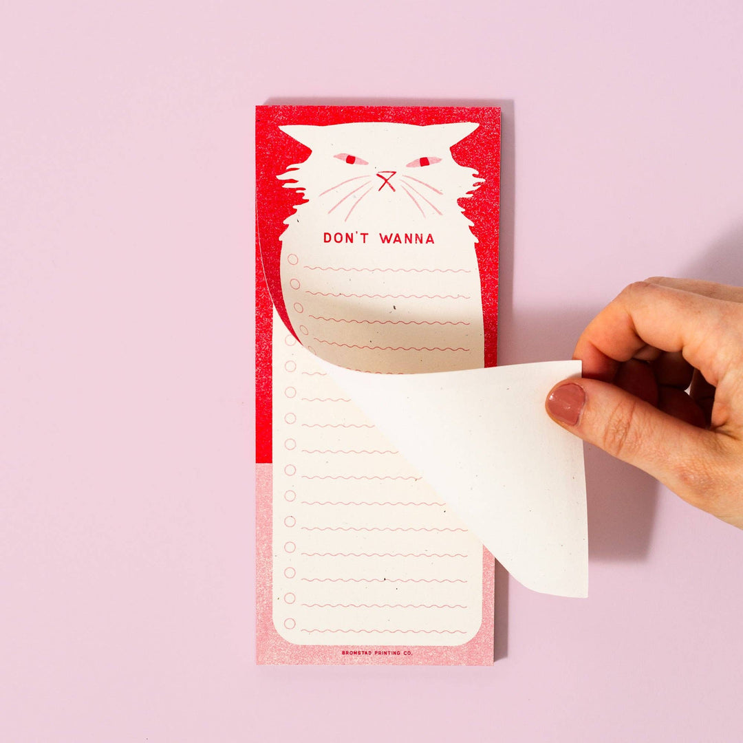 Bromstad Printing Co. Notepad Don't Wanna - Risograph Notepad