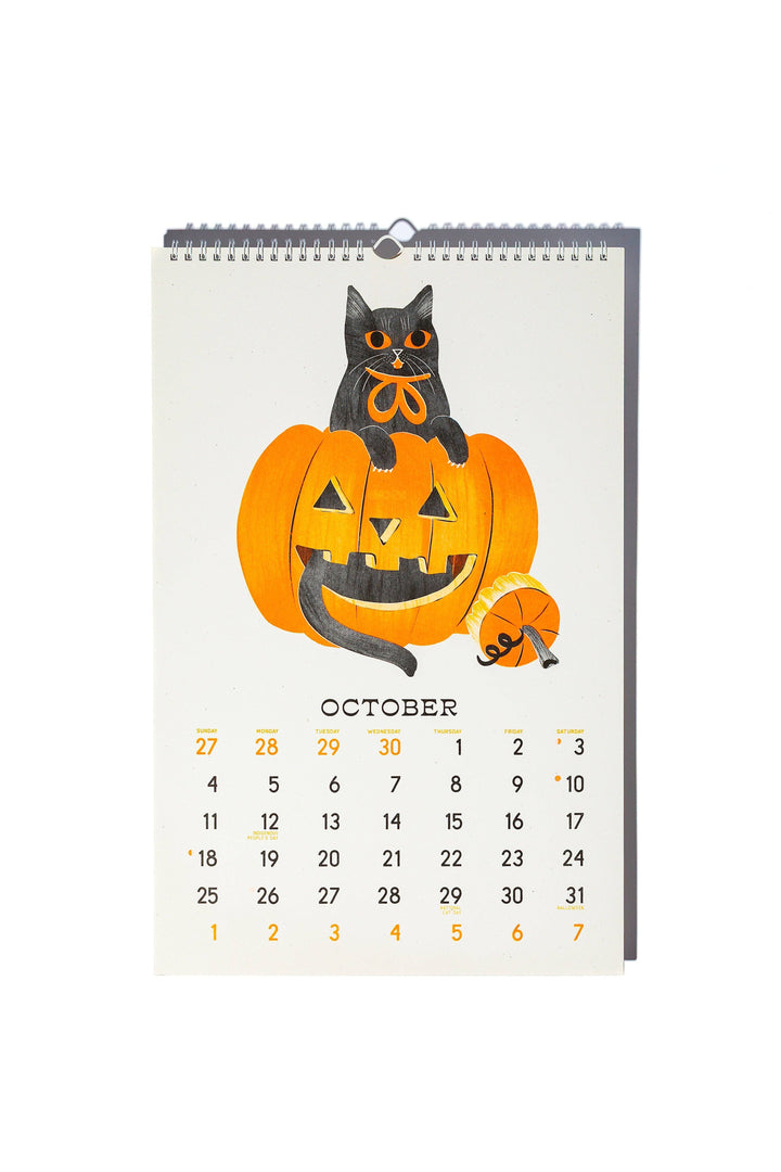 Bromstad Printing Co. paper 2026 Risograph Wall Calendar - Butterfly Days