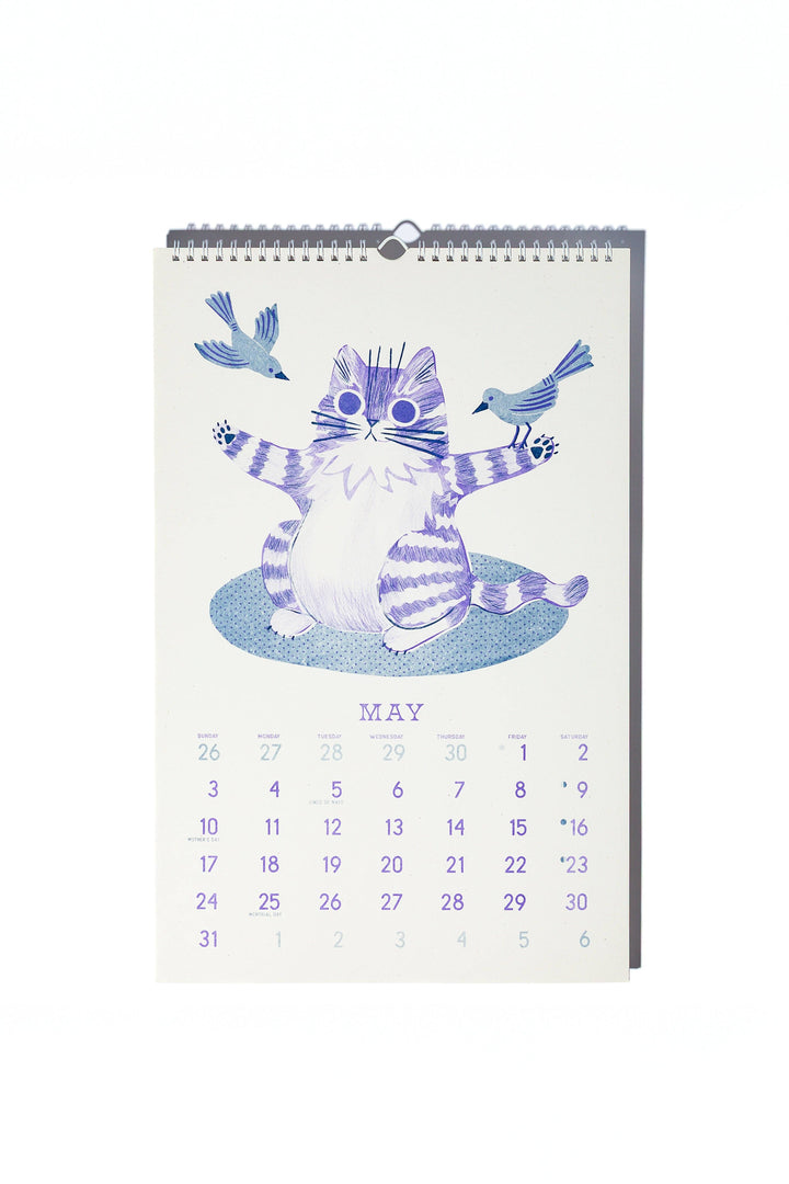 Bromstad Printing Co. paper 2026 Risograph Wall Calendar - Butterfly Days