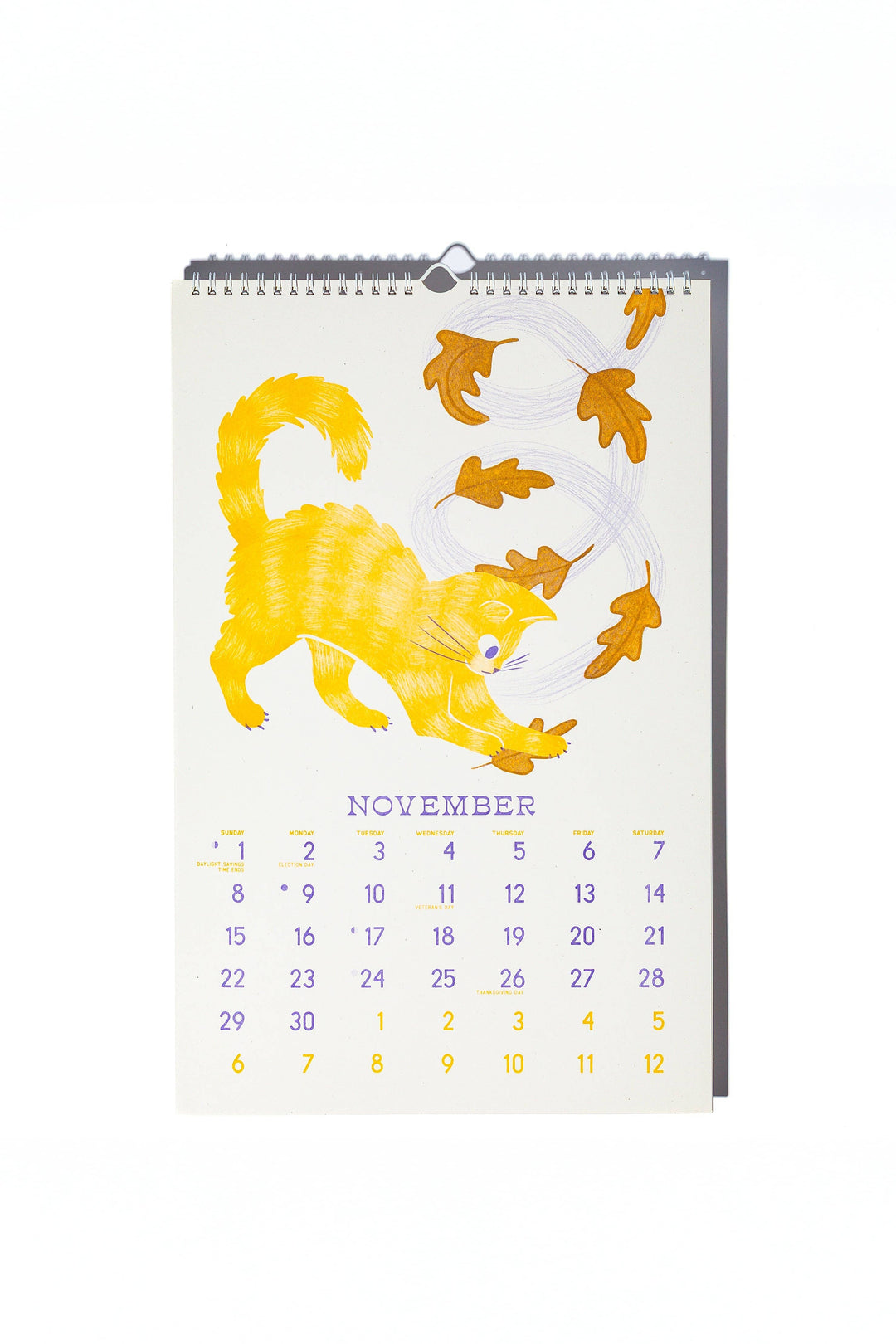 Bromstad Printing Co. paper 2026 Risograph Wall Calendar - Butterfly Days